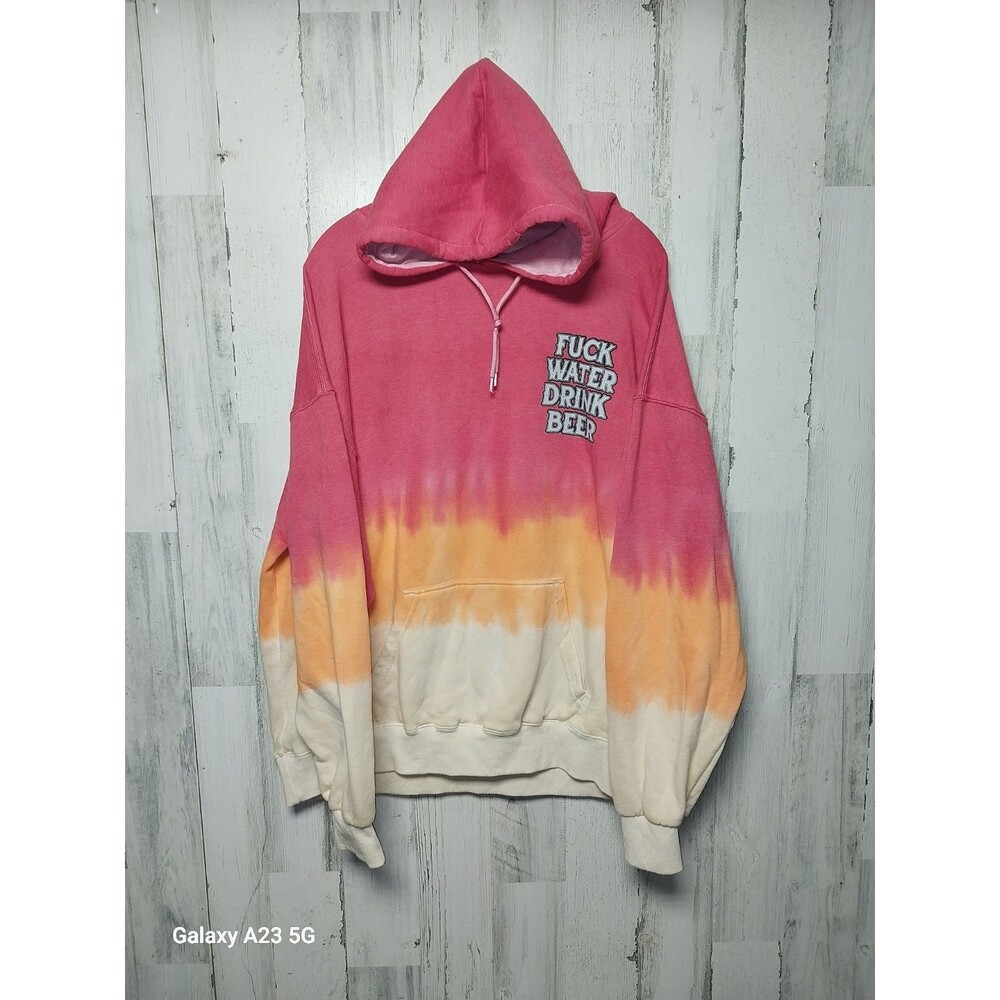 ALF F@ck Water Drink Beer Tie Dye Hoodie XXL